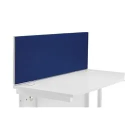 Unbranded 1400 Straight Upholstered Desktop Screen - Royal Blue - DMS1400SRB