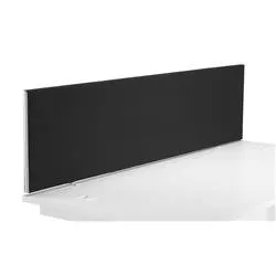 Unbranded 1800 Straight Upholstered Desktop Screen - Black - DMS1800SBK