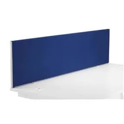Unbranded 1800 Straight Upholstered Desktop Screen - Royal Blue - DMS1800SRB
