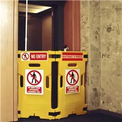 Unbranded Barrier Elevator Guard Set Of 2 Yellow (2 Pack)