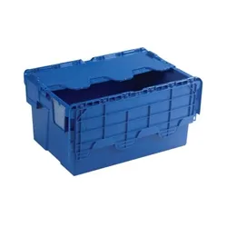 Unbranded Blue Attached Lid Container 54L 375815