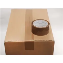 Unbranded Buff Bopp Tape 48mm 66m 35mu Box 72