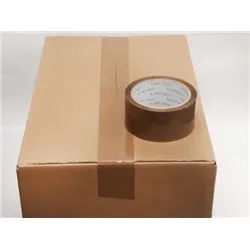 Unbranded Buff Bopp Tape 48mm 66m 45mu Box 36