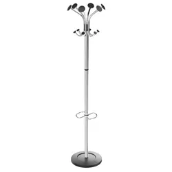 Unbranded Coat stand : Chrome/Black