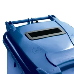 Unbranded Confidential Waste Wheelie Bin 140 Litre Blue