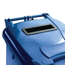 Unbranded Confidential Waste Wheelie Bin 240 Litre Blue