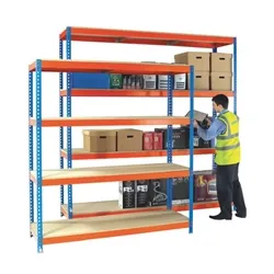 Unbranded Heavy Duty 1500x600mm Orange/Zinc Painted Additional Shelf