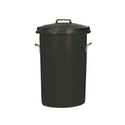 Unbranded Heavy Duty Coloured Dustbin 85 Litre Black 311961