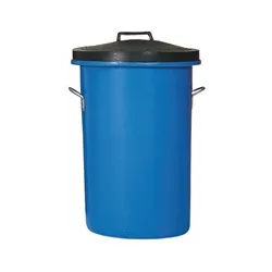 Unbranded Heavy Duty Coloured Dustbin 85 Litre Blue 311963