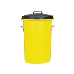 Unbranded Heavy Duty Coloured Dustbin 85 Litre Yellow
