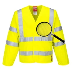Unbranded Hi-Vis Anti Static Jacket - Flame Resistant (Yello