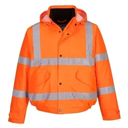 Unbranded Hi-Vis Bomber Jacket (Orange) XL