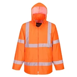 Unbranded Hi-Vis Rain Jacket (Orange) Xxl