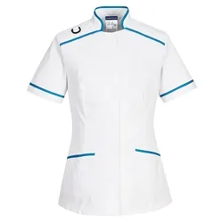 Unbranded Medical Tunic (White & Aqua) XL