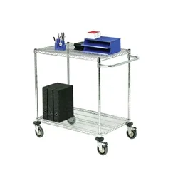 Unbranded Mobile Trolley 2-Tier Chrome
