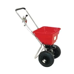 Unbranded Salt Spreader 36kg With Rain Cover Red