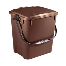 Unbranded Solid Walled Kitchen Caddy 10L Brown