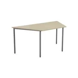 Unbranded Trapezoidal Multipurpose Table 18mm Top 1600 x 800 - - OMPT1680TRAPMA