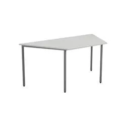 Unbranded Trapezoidal Multipurpose Table 18mm Top 1600 x 800 - - OMPT1680TRAPWH