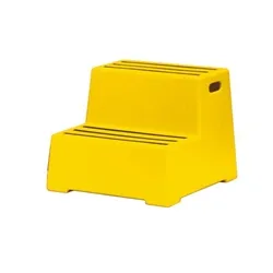 Unbranded Yellow Plastic 2 Tread Safety Step 325097