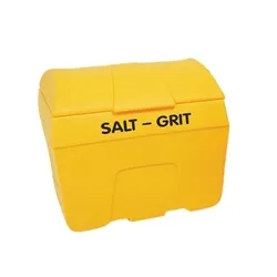 Unbranded Yellow Winter Salt and Grit Bin 200 Litre No Hopper