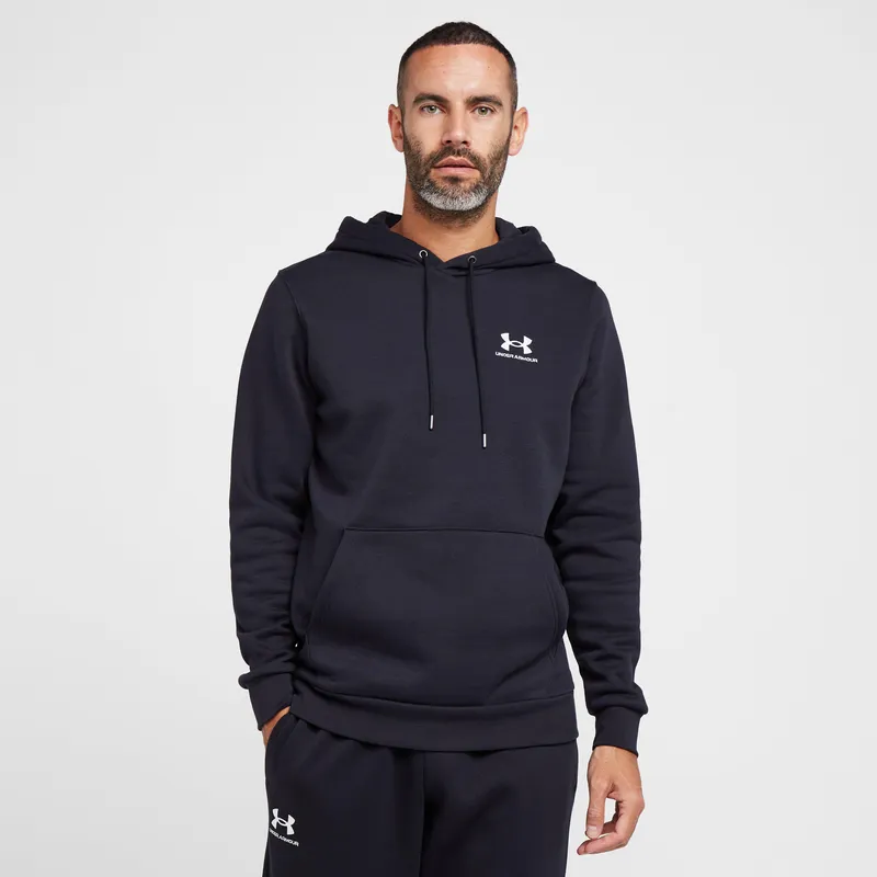 Under Armour Men's Essential Fleece Hoodie Black