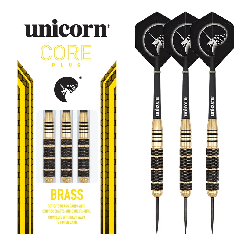 Unicorn Core Plus Win Brass Darts (Pack of 3) UDD8642