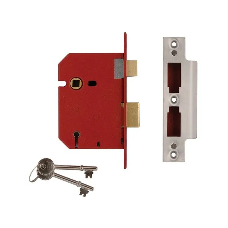 Union J2201-PL-3.00 2201 5 Lever Mortice Sashlock Brass Finish 77.5mm 3in Box UNNJ2201PL30