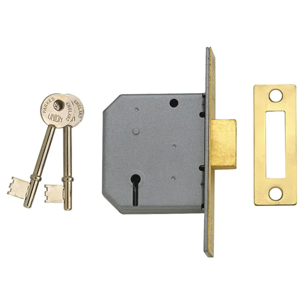 Union - Y2177-SC-3.00 2177 3 Lever Mortice Deadlock Satin Chrome 77.5mm 3in Visi UNNY2177SC30