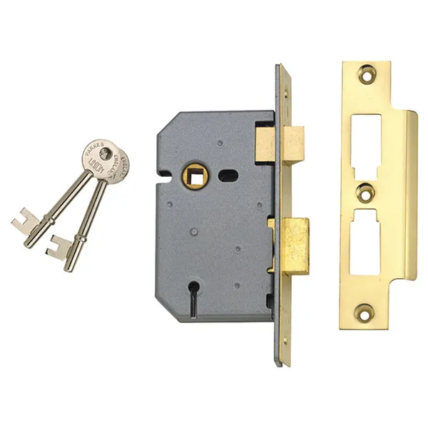 Union Y2277-PL-3.00 2277 3 Lever Mortice Sashlock Polished Brass 7...