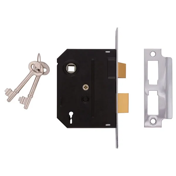 Union Y2295-CH-2.50 2295 2 Lever Mortice Sashlock Chrome Finish 63...
