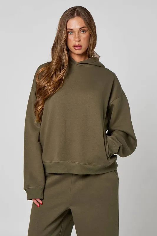 Urban Bliss Women's Khaki Star Back Graphic Hoodie Size: 12 Khaki 12