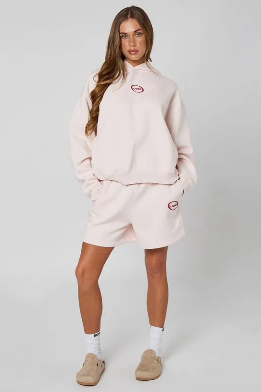 Urban Bliss Women's Pink Circle Print Hoodie Size: 8 - Pink