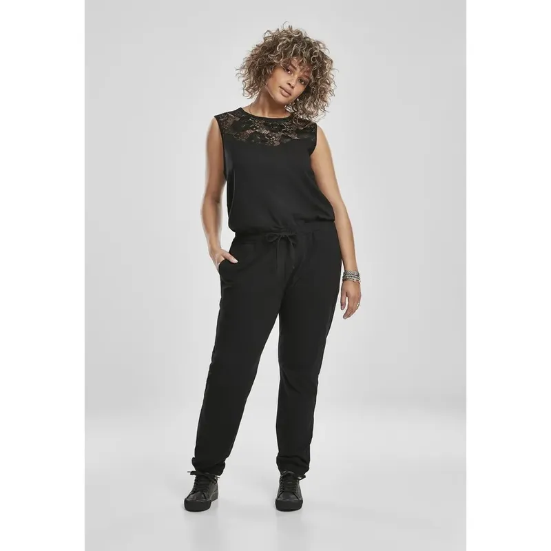 Urban Classics Block Big Tracksuit Black 4XL Women