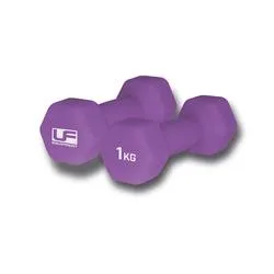 Urban Fitness Neoprene Dumbbell 1kg Purple (Pack of 2) UFW031