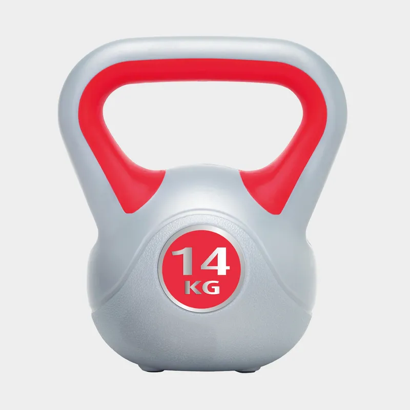 Urban Fitness Vinyl Kettlebell 14kg, Red