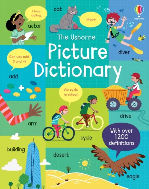 Felicity Brooks Picture Dictionary Hardback Book Multicolor