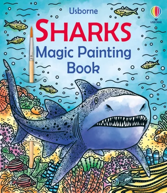 Sam Baer Sharks Magic Painting Book Paperback Multicolor