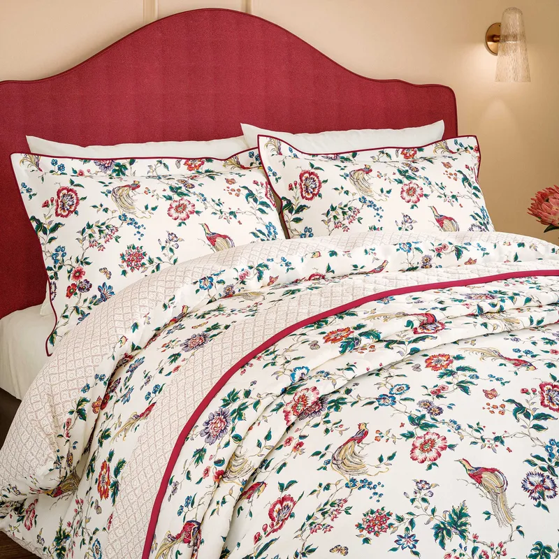 V&A Birds of Paradise Kingsize Duvet Cover Set, Multi