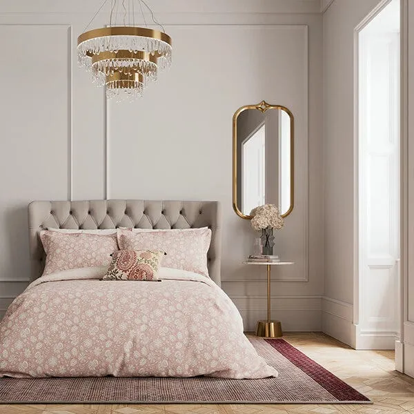 V&A; Eternal Bloom Duvet Cover Single Rose