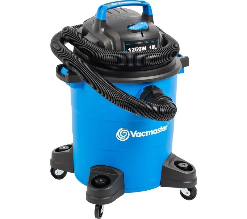 Vacmaster WD18 Cylinder Bagged Vacuum Cleaner - Blue & Black, Blue,White