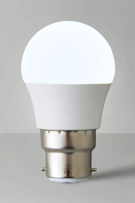ValueLights B22 Pack of 10 4W Globe Warm White LED Bulbs White