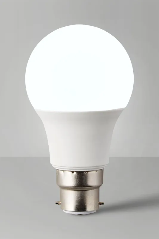 ValueLights B22 Pack of 8 6W Standard Cool White LED Bulbs - White