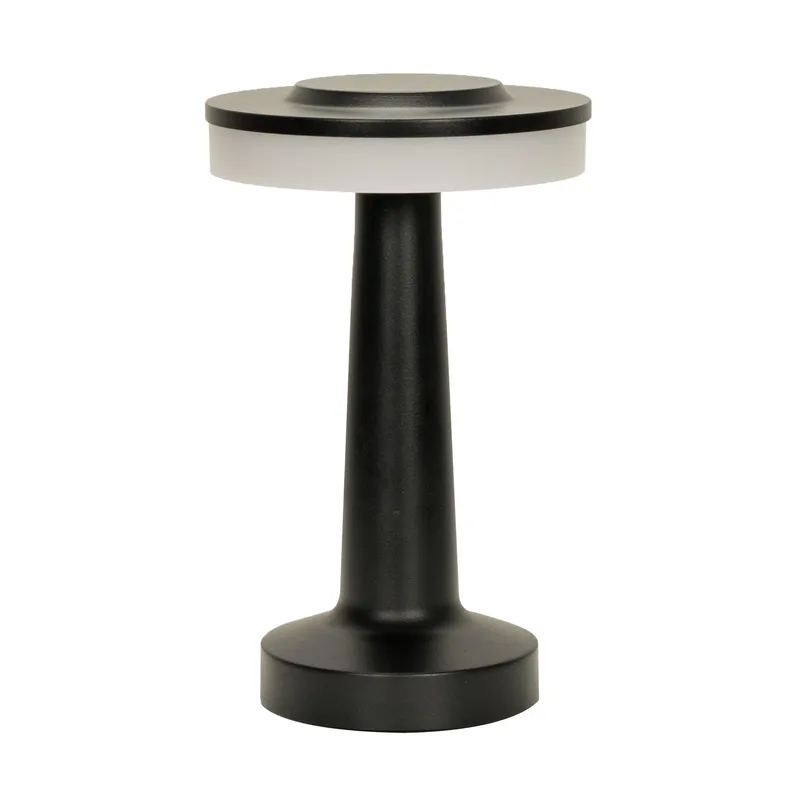 ValueLights Black Outdoor Table Lamp Black