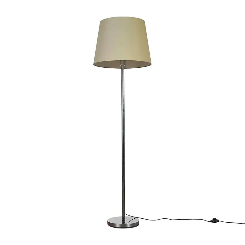 ValueLights Charlie Modern Stem Silver Floor Lamp - Silver - Size: One Size