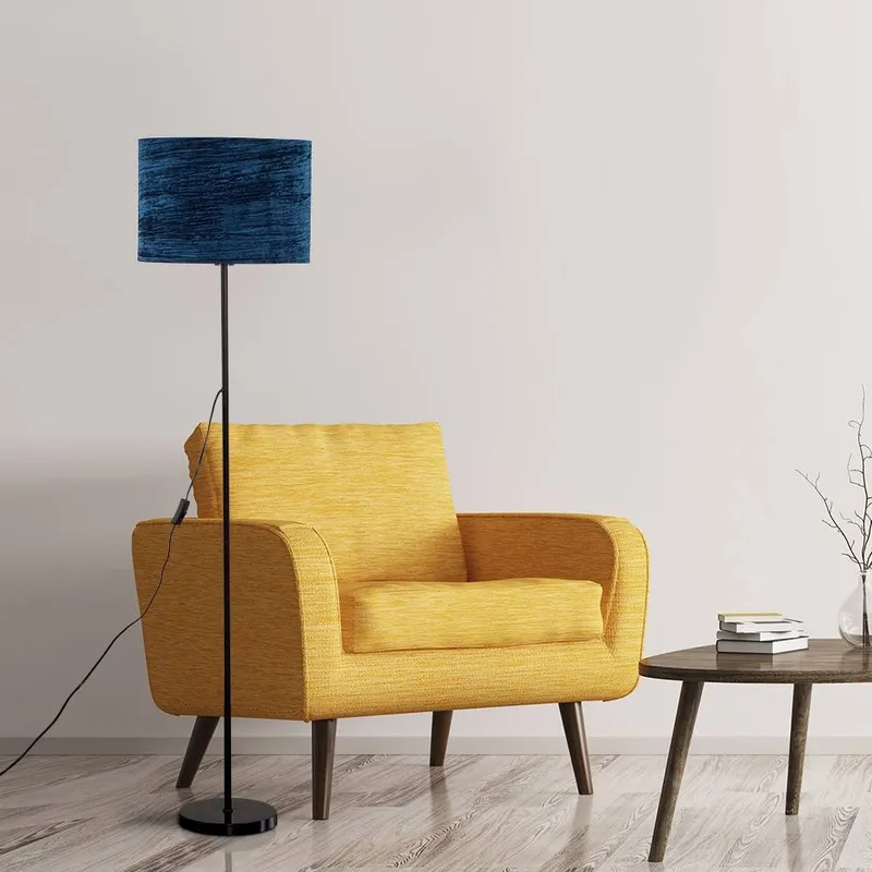 ValueLights Charlie Modern Stem White Floor Lamp White