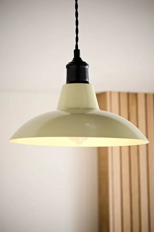 ValueLights Civic Cream Ceiling Pendant Shade - Cream