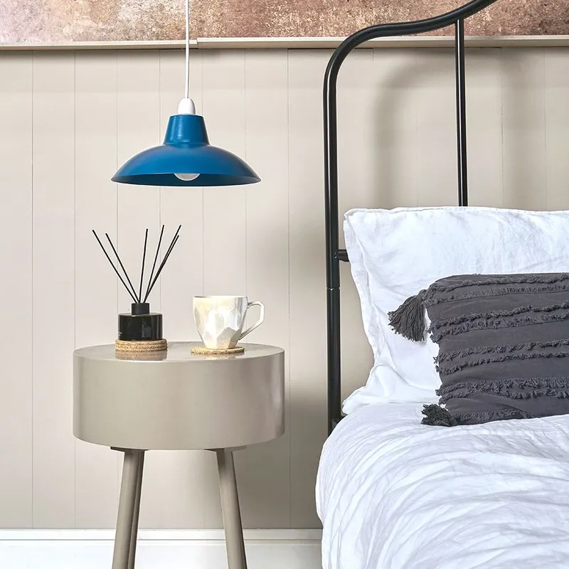 ValueLights Civic Pair of Blue Ceiling Pendant Shade Blue