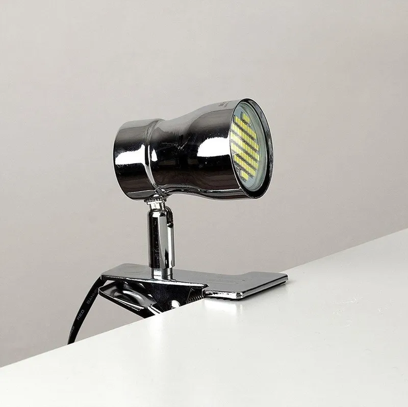 ValueLights Clip-On Adjustable Spotlight Silver Clip Spotlight - Silver - Size: One Size
