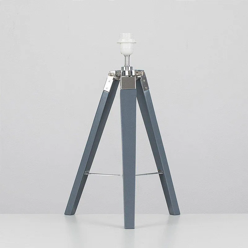 ValueLights Clipper Grey Table Lamp Base - Grey